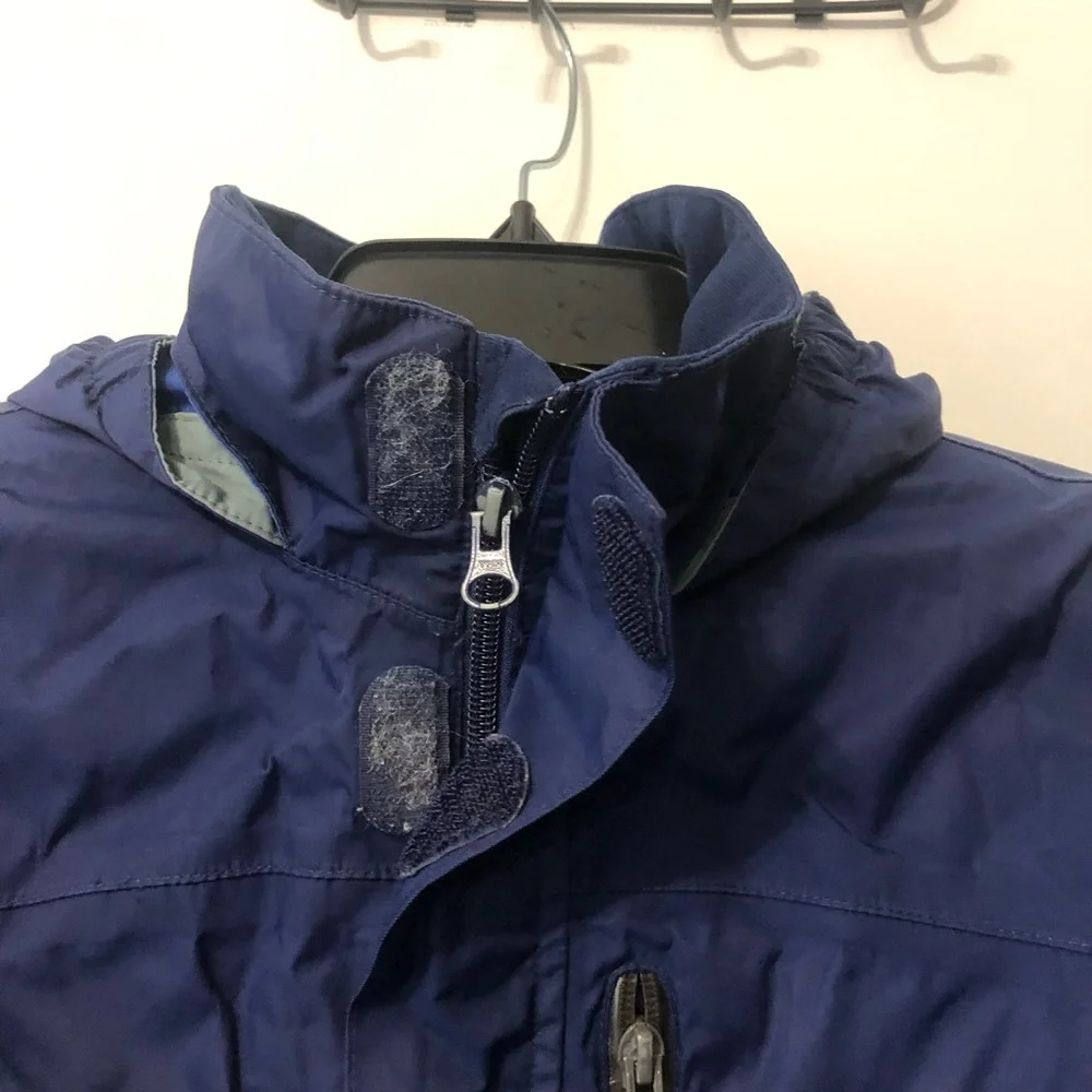 Lands' End Kids Navy Puffer Hooded Jacket Medium Size 6/7
